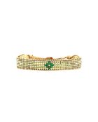 Bracciale multicolore Precious Jade Olivia in acciaio