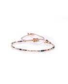 Mexican Pink Eva veelkleurige roestvrijstalen armband