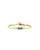 Precious Jade Lya bracciale in oro e acciaio verde