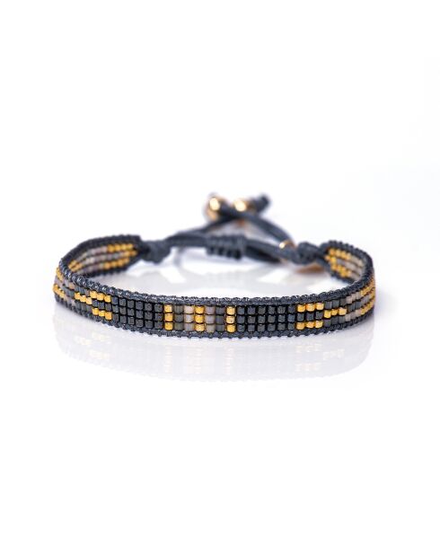 Bracelet inoxydableGolden French Grey Sandy multicolore