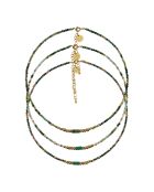 Mehrfarbige Mineralmosaik-Halsketten