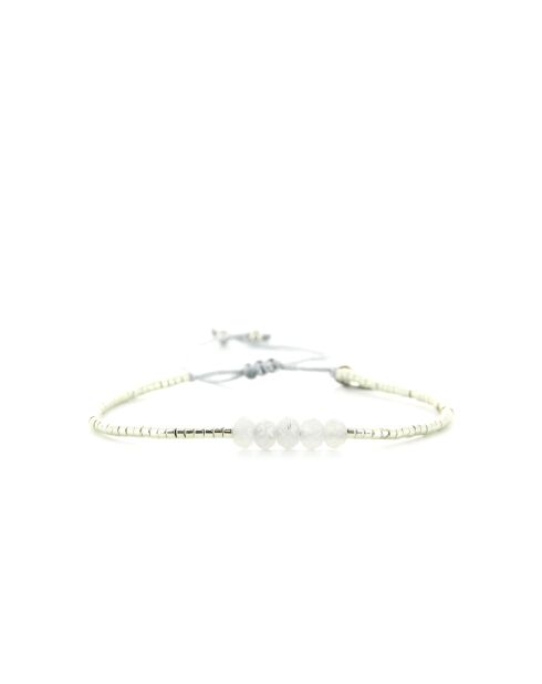 Bracelet inoxydable Silver nude Celine argenté/blanc