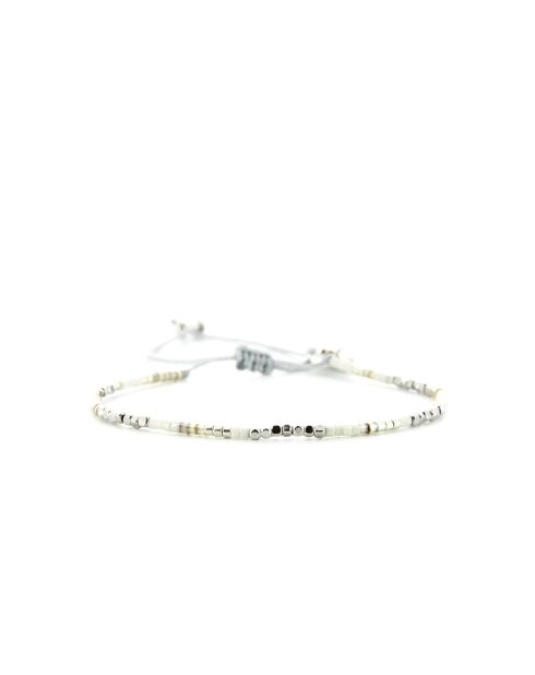 Bracelet inoxydable Silver nude Eva multicolore