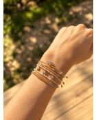 3 veelkleurige Jasmine Sparkle roestvrijstalen armbanden