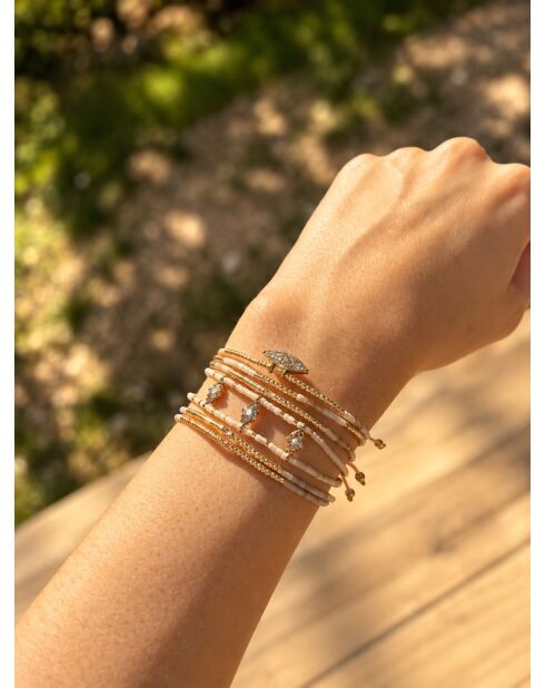 3 Bracelets inoxydable Éclat de Jasmin multicolores