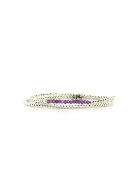 Bracelet Yuna silver améthyste argenté/violet