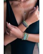 Yuna goldenes Lapislazuli-Armband in Gold/Blau
