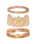 3 Bracelets Pastel Enchanté multicolores