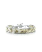 Brazalete multicolor de plata inoxidable, jade, jade nude