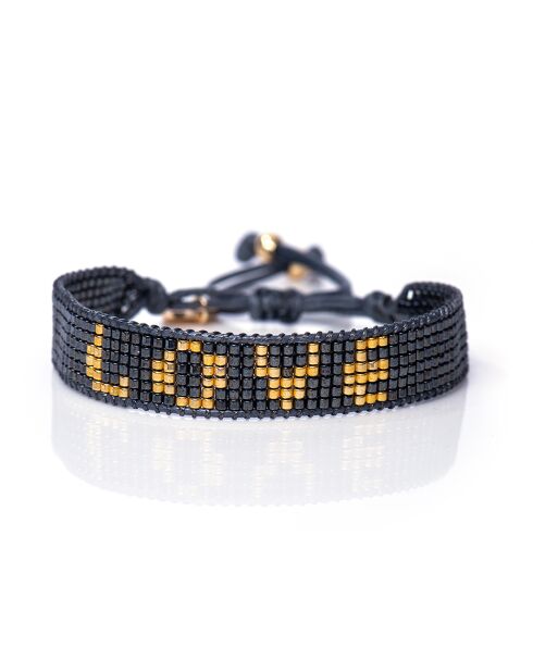 Bracelet inoxydable Golden French Grey Carla multicolore