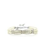 Bracelet inoxydable Silver nude Rose multicolore