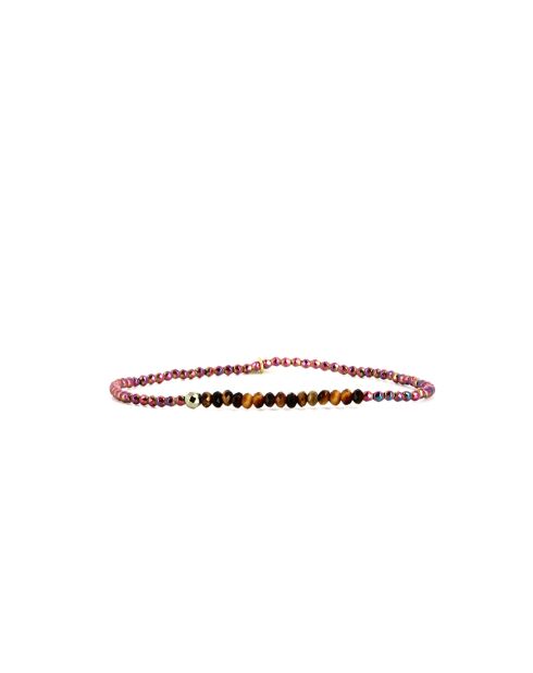 Ema mehrfarbiges Regenbogen-Tigerauge-Armband