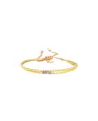 Brazalete Coco beach Lya dorado/morado