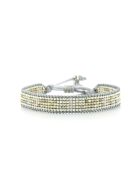 Veelkleurige Ines Nude zilveren roestvrijstalen armband