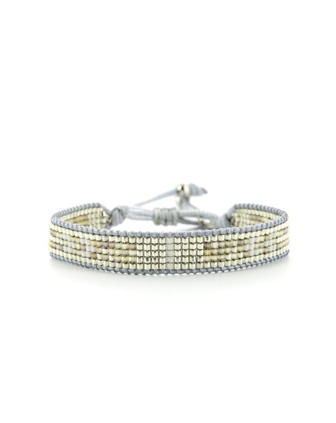 Bracelet inoxydable Silver nude Ines multicolore