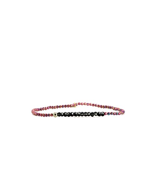 Mehrfarbiges Armband Ema aus Regenbogen-Onyx