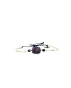 Alix multicolor Parma violett Edelstahlarmband