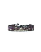 Veelkleurige Chloé Parma Violet roestvrijstalen armband