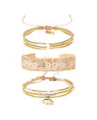 3 Bracelets inoxydable Douceur Nacrée multicolores