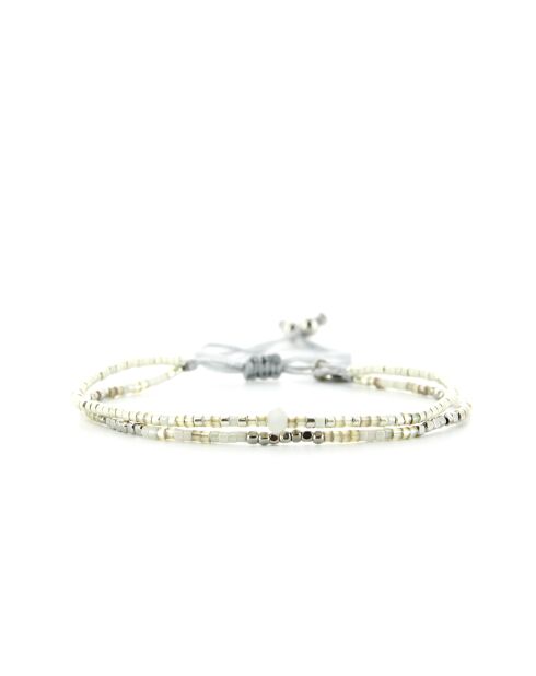 Bracelet inoxydable Silver nude Alya multicolore