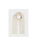 Sciarpa con paillettes beige sabbia