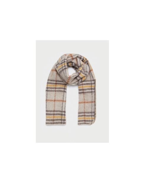 Sciarpa Brit Wales con bordo beige