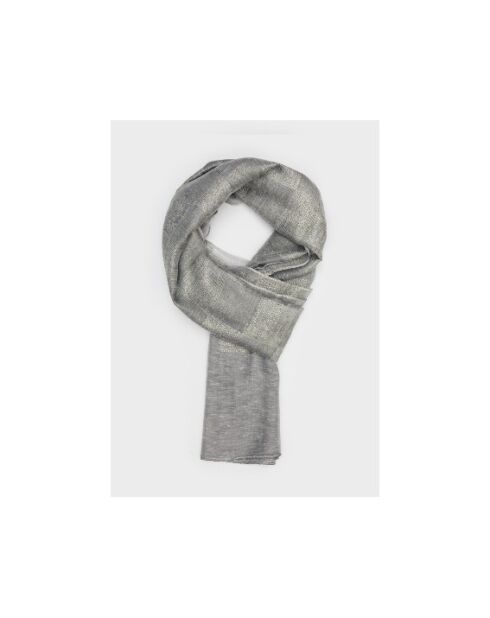 Stola Kristin lurex oro/grigio
