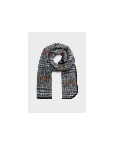 Sciarpa Brit Wales con bordo grigio