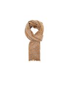 Sciarpa pied de poule Lolli senape/beige