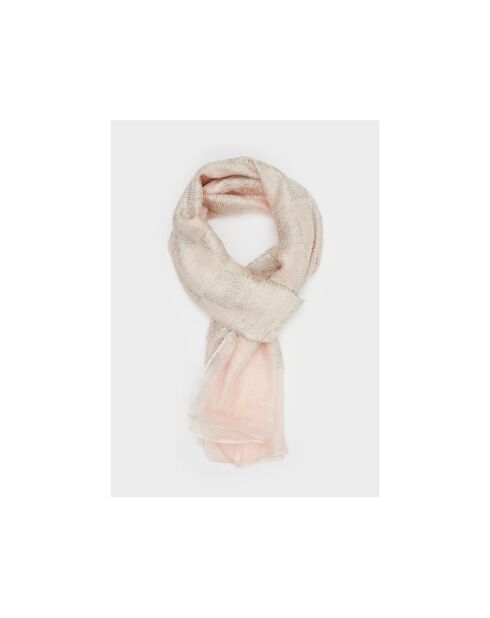 Stola Kristin in lurex rosa chiaro/oro