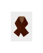 Sciarpa Gail in velluto e nylon color bronzo