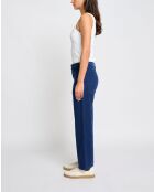 Marineblauwe rechte broek van katoenmix Tommy