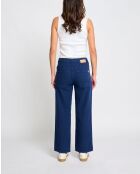 Marineblauwe rechte broek van katoenmix Tommy