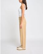 Pantalon détendu en coton mélangé Fallon ocre provence