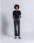 Jeans bootcut Jodie dk grey sporchi usati in misto cotone