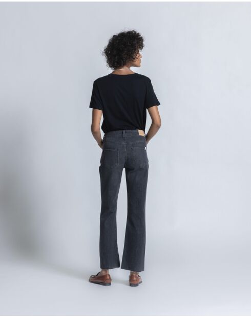 Jeans bootcut Jodie dk grey sporchi usati in misto cotone