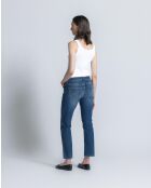 Jeans bootcut blu Jodie in misto cotone di taglia media
