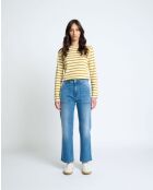 Jeans dritti Tommy blu in misto cotone