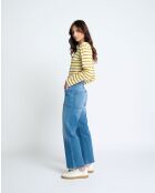 Jeans dritti Tommy blu in misto cotone