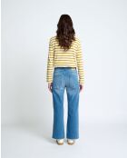 Jeans dritti Tommy blu in misto cotone