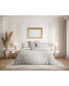 Set letto Lilya grigio in percalle di cotone