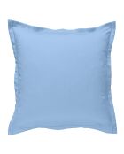Taie d'oreiller en coton percle bleu-clair - 80x80 cm