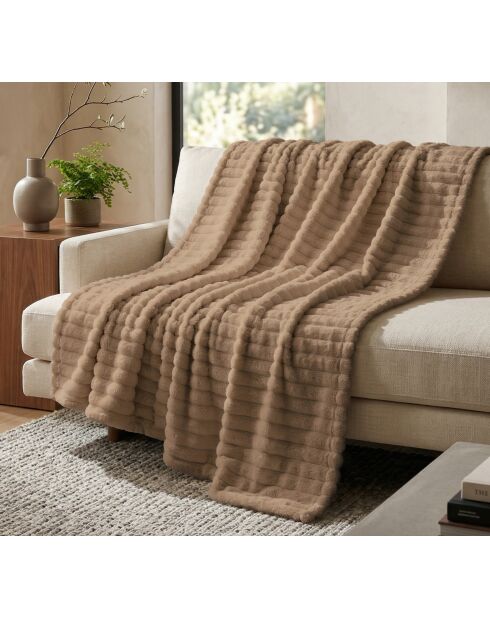 Taupe plaid - 130x180 cm