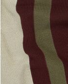 Gestreiftes Poloshirt Numana aus Terrakotta - TERRACOTTA