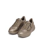 D Plummery sneakers in taupe en zand