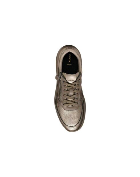 D Plummery sneakers in taupe en zand