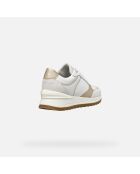 Sneakers D Desya bianco/oro chiaro
