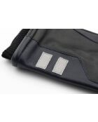 iTech Velo Lederhandschuhe mit Fleecefutter in Schwarz/Marineblau