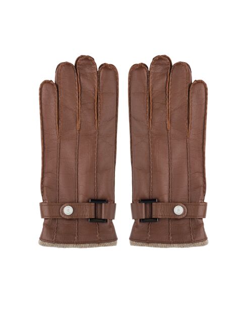 Handschuhe Cody aus Leder mit kolonialem Kaschmirfutter