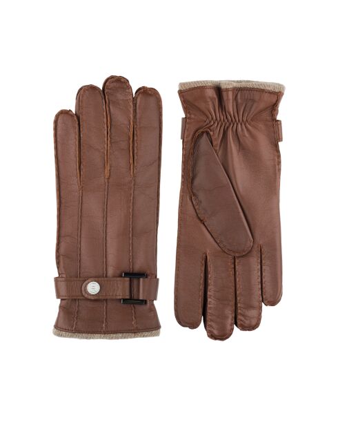 Handschuhe Cody aus Leder mit kolonialem Kaschmirfutter